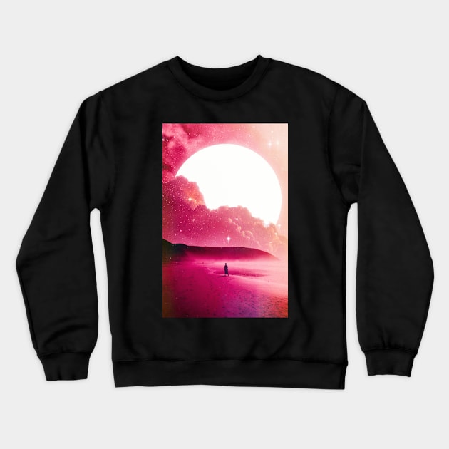 Roseate Shore Crewneck Sweatshirt by SeamlessOo